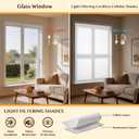 Cordless Thermal Insulation Cellular Shades, White, 32''W x 48''H