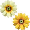 YEAHOME 10'' Sunflower Wall Decor, Metal Flower Wall Art Decorations, Sunflower Spring Yard Garden Decor Hanging for Kitchen, Bathroom, Handmade Gift for Indoor or Outdoor, Set of 2 Wall Sculptures