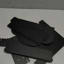 Barydat 2 Pcs 4 Tier Greeting Card Display Stand Wooden Sticker Display Stand Portable Card Display Rack for Vendors Retail Counter Table Display Trade Shows Showcase (Black,11.8 Inch)