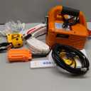 3 in 1 Electric Hoist Winch,1100 lbs 1500W Portable Power Winch Crane, Overload Protection 25ft Lifting Height,Manual, Wired and Wireless Remote Control for Factories, Warehouses, Garages, Etc (Basic version, Orange)