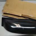 ECOTRIC Roof Spoiler Compatible with 2006-2015 Honda Civic 4DR Sedan, Window Deflector Black Rear Visor Vent Wing, ABS Guards Shade