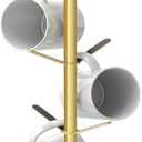 Gypie Gold Mug Holder Tree with Marble Base, 8 Hooks Coffee Cups Holder Stand, New Upgrad Stable Removable Mug Rack for Kitchen Cafe