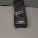 Car Steering Wheel Cover, Anti-Slip, Safety, Soft, Breathable, Heavy Duty, Thick, Full Surround, Sports Style (Black with Red line)