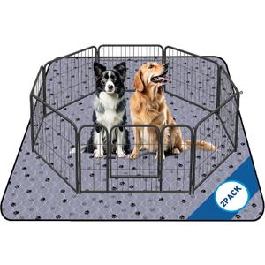 Fostanfly Non-Slip Washable Pee Pads for Dogs, 2 Pack Large 63"x63" Ultra-Absorbent and Leak-Proof Reusable Potty Training Pads for Dogs and Cats Puppy Pads (Gray) Fostanfly Non-Slip Washable Pee Pads for Dogs, 2 Pack Large 63"x63" Ultra-Absorbent and Leak-Proof Reusable Potty Training Pads for Dogs and Cats Puppy Pads (Gray)