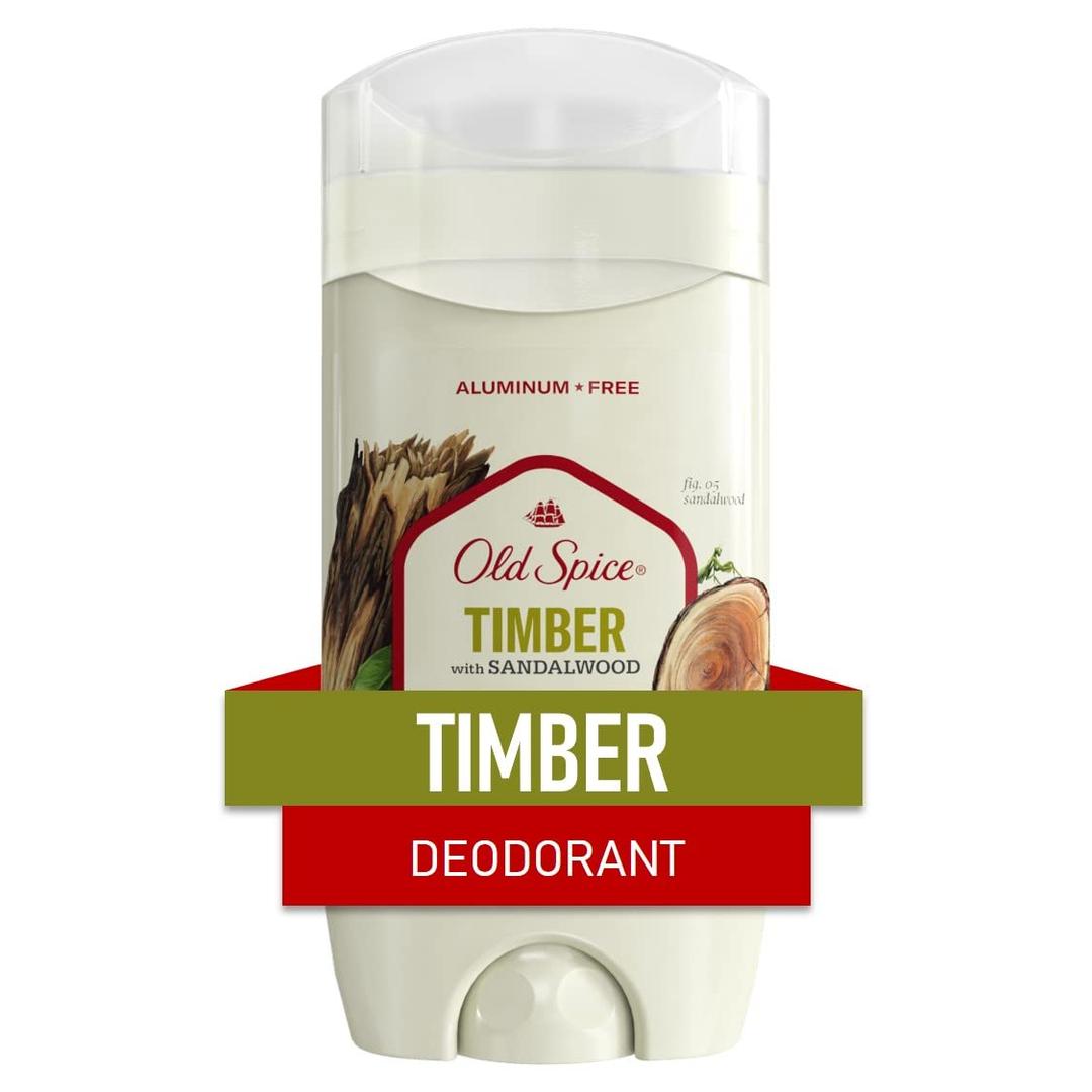 Old Spice Fresher Collection Invisible Solid Men's Deodorant, Timber, 3 Ounce 