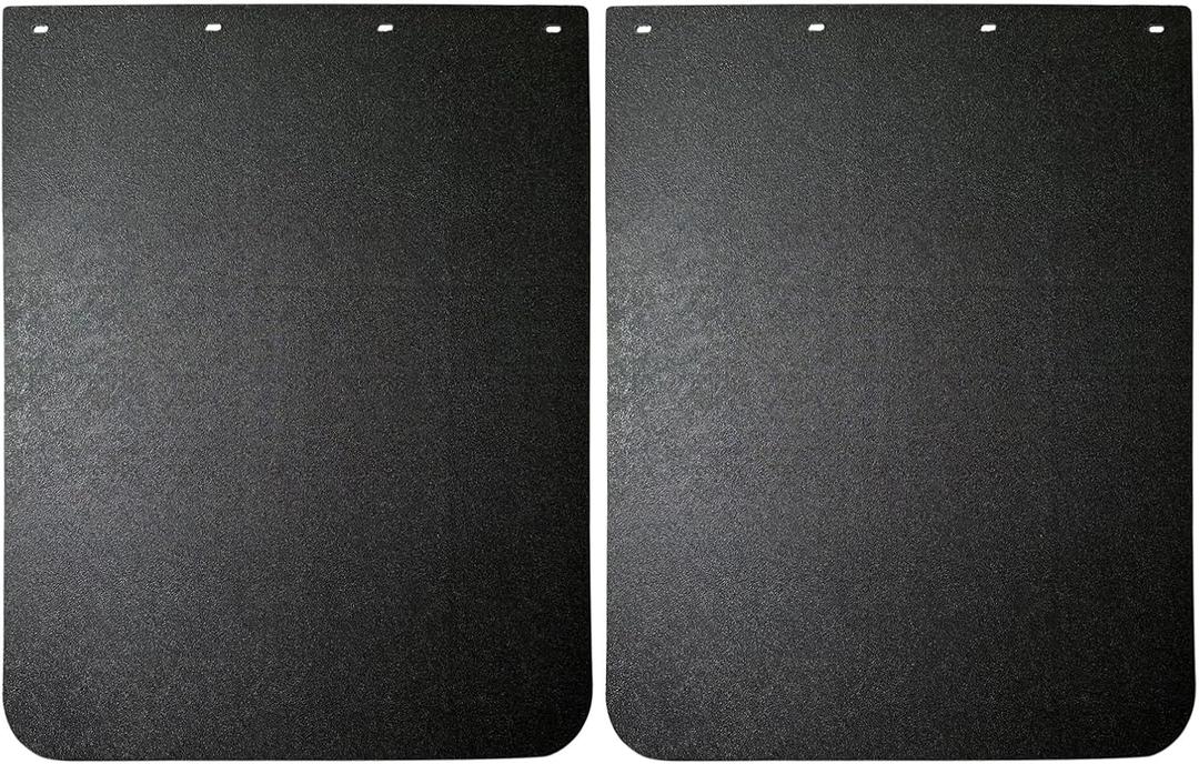 2PCS Universal Heavy Duty Polymer Mudflaps 24x30 Inch, Black Splash Guard Mudflap for Semi Trucks Tractor Trailer