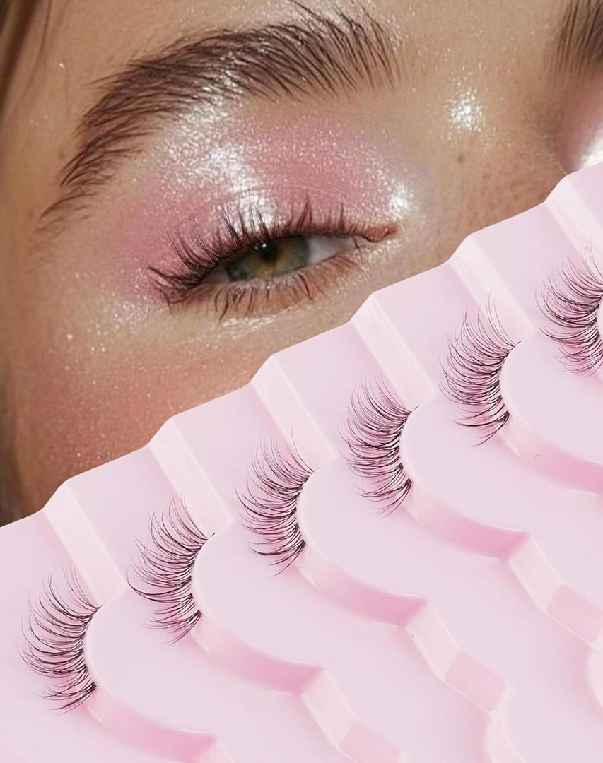 Half Lashes Natural Half Eyelashes Wispy Corner End Lashes HE-25