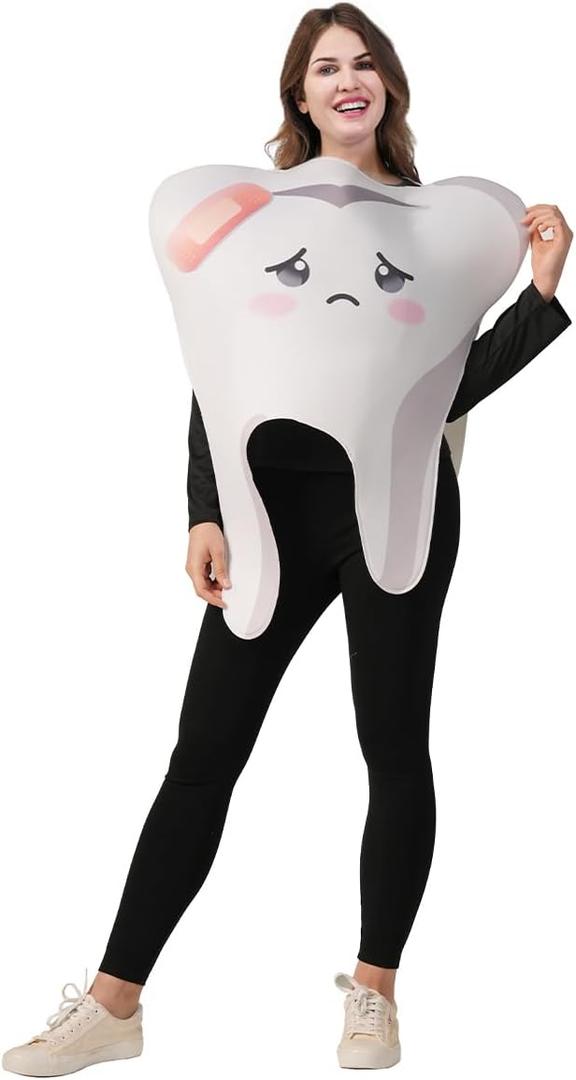 Adult Injured Tooth costume (off-white)