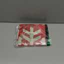 Throw Pillow Cover Merry Christmas Beautiful Snowflakes Red Linen Home Decor Square Cushion Pillowcase 26x26 in (7)