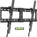 USX MOUNT Tilting TV Wall Mount for Most 37"-95" Flat Curved Screen Television, TV Bracket with Max VESA 600x400mm up to 132lbs, Low Profile Tilt Mount for 16", 24" Stud