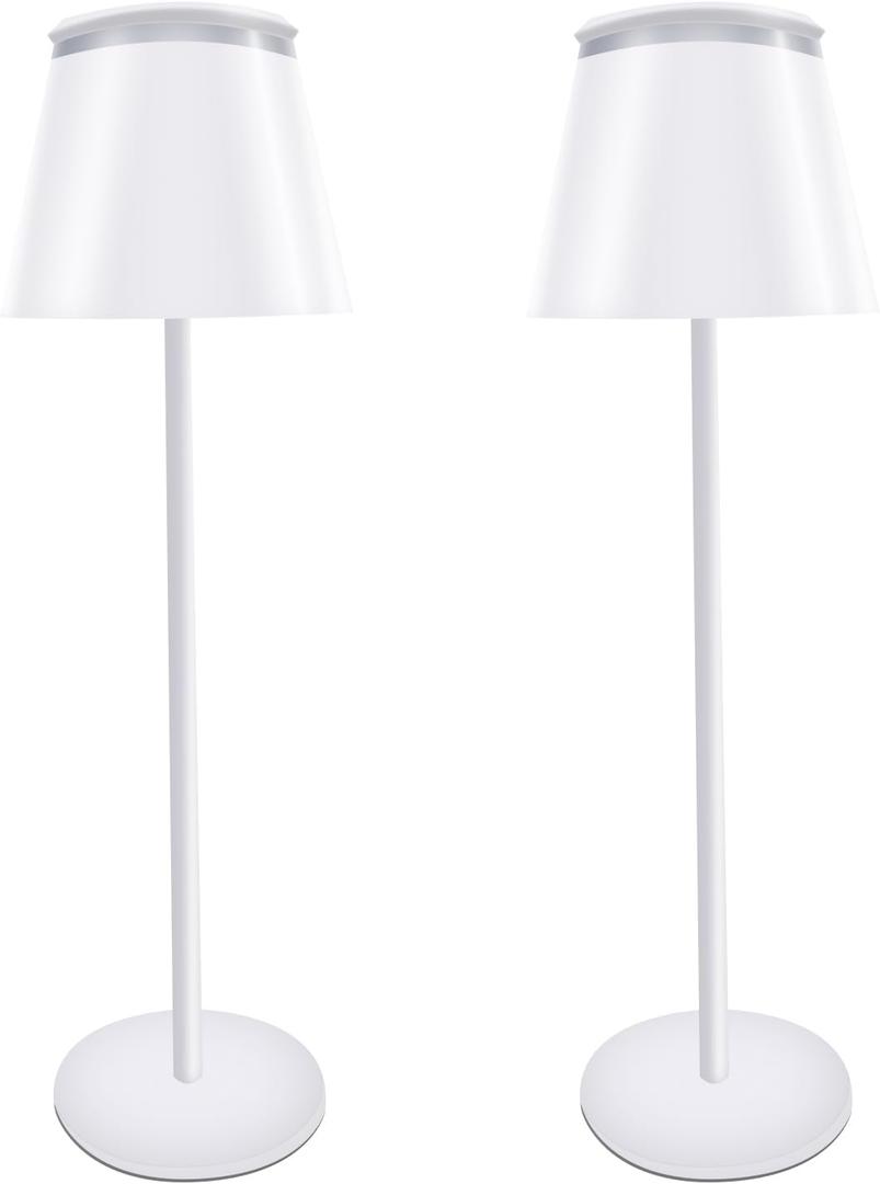 Table Lamp Touch Rechargeable Lamps: 3 Colors Stepless Dimming 5000mAh Rechargeable Battery 4 Timing IP54 Waterproof for Bedside Room (A, 2)