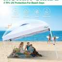 Acepic 10x10 Pop Up Canopy Tent with 3 Removable Sidewalls, 1-Person Setup Pop Up Canopy Tent with 1-Button Push and Wheel Carry Bag, Bonus 8 Stakes and 4 Upgraded Heavy Duty Canopy Weights