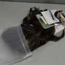 RENERSHOW Long Mixed Brown Highlight Synthetic Wigs for Women Layered Ombre Brown Wig with Dark Roots Straight Hair Wig