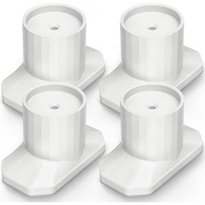 ICERO Baby Gate Extender Wall Protector (4 Pack) Pressure Mounted Gates Extension Kit Extends 1.1-3.5 inches Child Safety Gates and Protect Walls & Doorways from Pet & Dog Gates,Work on Stairs,White