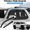 4Runner Rain Guard - Window Visors for Toyota 4Runner 2025-2026, Out-Channel Side Window Rain Guards for 4Runner Accessories, 4PCS, Black, Car Accessories