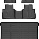 Binmotor-All Weather Floor Mats Cargo Liner for Nissan Rogue 2021-2025 2026 (NOT for Sport), Car Mats with Trunk Mat Full Set, Heavy Duty Car Floor Liners for Rogue Accessories
