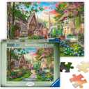 Ravensburger - Church Lane - 1000 Piece Jigsaw Puzzle - Charming English Village Church - Bright, Peaceful Imagery - Frameable - Premium Quality - Puzzles for Adults