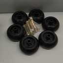 Kubota K5351-42110 Mower Anti Scalp Deck Wheel for Bad Boy 022-5234-98 Exmark 103-3168 Kubota K5371-42110 Toro 1-603299 68-2730 Lawn-Boy Husqvarna & Many Bore 5/8" Wheel Size 6 Pack