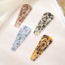 AWAYTR 4.7" French Hair Pin for Women - 4Pcs U-Shaped Hair Fork for Updos, Chignons & French Twists, Durable Acrylic, Secure & Elegant Styling for All Hair Types (Multicolor #2)