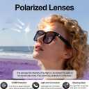 AI Smart Wireless Bluetooth Translation Glasses for Men/Women with Speakers/Bluetooth&140+ Languages Translation Sports/Travel/Drive/Busniess