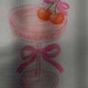 Martini Decor Bow Kitchen Towels, Gifts for Martini Lovers Hand Towels, Pink BowMartini Dish Towel Tea Towel for Kitchen Home Bar Decorative, Coquette BowMartini Bar CartDecor, 16x24In