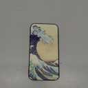 Berkin Arts Compatible with iPhone 12 Pro Case Silicone Cover with Screen Protector Japanese Style Ukiyo-e (The Great Wave by Katsushika Hokusai)