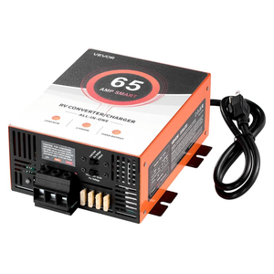 VEVOR RV Power Converter, 65 Amp, 110V AC to 12V DC RV Converter Battery Charger, Multi Stage Smart Charging, 13V to 16.5V Operating Range, Compatible with Lithium & Lead Acid Battery, for Camper