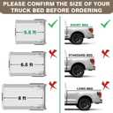 TripleAliners Truck Mat Compatible with 2022-2026 Toyota Tundra CrewMax 5.5FT Accessories, Truck Bed Mat Heavy Duty Custom Fit All Weather Protection TPE Pickup Liner