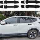 AOKIO Compatible with 2017 2018 2019 2020 2021 2022 Honda CRV Accessories Exterior Door Handle Cover Trim (Glossy Black)