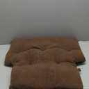 Collections Etc Deluxe Back Rest Support Cushion Brown, 27x27