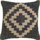 Kilim Pillow Cover Vintage Square Cushion Handwoven Pillow Case Ethnic Pillow Cover 18 X 18 Indian Jute Decorative Pillow Home Decor Pillows (Pattern 2)