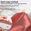 Tesla Model 32020-2025 Double-Layer Glass Sunshade Roof Red-Film Crystal Coatings,Easy Install with Clips, Foldable & Storage Bag UV Blocking Tesla Accessories Gray