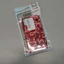 for iPhone 12 Pro Max Case,HL2 Aesthetic Red Bow Hybrid 2 Layer Hard Shell Silicone Protective Pattern Design Case