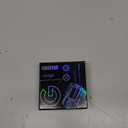 3D Fidget Slider Toy for Kids Adults, Fidget Ring, Plastic 5 in 1 EDC Fidget Spinner Desk Toy for Stress Relief, Finger Hand Roller Gifts for Office Classroom Boys Men (Black)