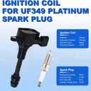 UF349 High-Performance Ignition Coils & Iridium Spark Plugs Set of 6 Compatible with Nissan Altima/Maxima/Murano/Frontier/Quest/Xterra/Pathfinder & Infiniti I35/QX4 3.5L V6-224488J115