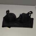 Smart & Sexy Women's Swimwear Underwire Bikini Top  Lightly Lined for Comfort and Shape (34DDD, Black Hue)