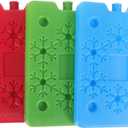 Garneck 3pcs Pack Portable Ice Box Large Reusable Ice Package for Cooler Lunch Ice Bag Coolers Ice Blocks Camping Ice Pouch Food Cooler Freezer Supplies Freezer Accessories Plastic