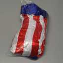 NIHONCOS Mens Boxing Costume Satin American Flag Robe with Hood Shorts Belt Cape Halloween Cosplay Outfit