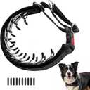 Martingale No Pull Dog Collar for Large Medium Small Dogs, Heavy Duty Nylon Adjustable Reflective Anti Pull Slip Collar with Buckle for Training Walking Hunting, M, Black