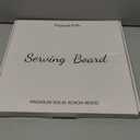 Charcuterie Board | Acacia Wood Serving Tray with Handles 13'' | Round Decorative Ottoman Coffee Table Tray | Medium Wooden Cheese Board Serving Platter for Party Supplies