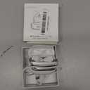 Wireless Earbuds, Bluetooth 5.4 Headphones Deep Bass Stereo, in-Ear Earphones with ENC Noise Canceling Mics, 45H Playtime Ear Buds Dual LED Display, IP7 Waterproof Wireless Headphones for Android iOS (Milky White)