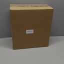 mDesign Stainless Steel Slim Rectangular Modern Metal 2.6 Gallon/ 10 Liter Trash Can Wastebasket, Garbage Container Bin for Bathroom, Bedroom, Kitchen, Home Office; Holds Waste, Recycling - Soft Brass