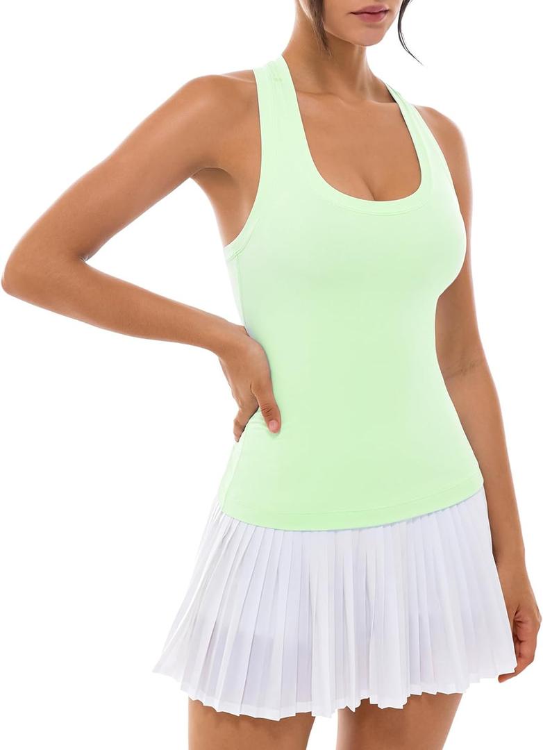 Ukaste Women's Studio Essential Racerback Yoga Workout Tank Top (4)