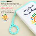 Baby's My First Family Album Holds 21 4x6 Photos, Baby Sun Photo Album Soft Cloth Family Book,My First Photo Book for Baby or Toddlers,Cute Book Gift for Babies Shower Newborns Family Photos (Green)