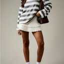 Women's Oversized Tshirts Striped Long Sleeve T Shirts Crew Neck Preppy Tops Fall Outfits (Gray, M)