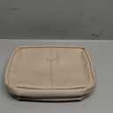 EACHY Toiletry Bag with Hanging Hook, Travel Makeup Bag PU Leather Cosmetic Bags for Women Make Up Organizer with 4 Compartments Waterproof Full-Size Portable Travel Essentials (TrenchPro)