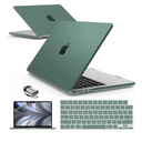 IBENZER Compatible with 2025 2024 2023 2022 MacBook Air 13 inch Case M4 A3240 M3 A3113 M2 A2681, Hardshell Case & KeyboardCover & ScreenFilm & Type-C for Mac Air 13.6, Midnight Green, KK-MTGN+2TC