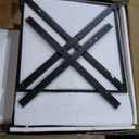 Round Dining Table, 47 Inch Round Dinner Table for 4, Farmhouse Kitchen Table with Wooden Pedestal Base for Home Dining Room or Living Room (No Chairs) - Rustic Brown