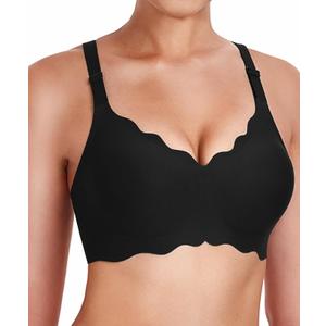 Gailife Women's Wireless Push Up Bras for Women No Underwire Seamless Full Coverage Supportive T Shirt Everyday Bras, size XL