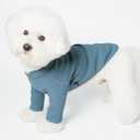 Dog Cotton Basic Shirt, Soft Comfortable Clothes Skin-Friendly Breathable T-Shirt for Small Medium Large Breeds (Grey,L)